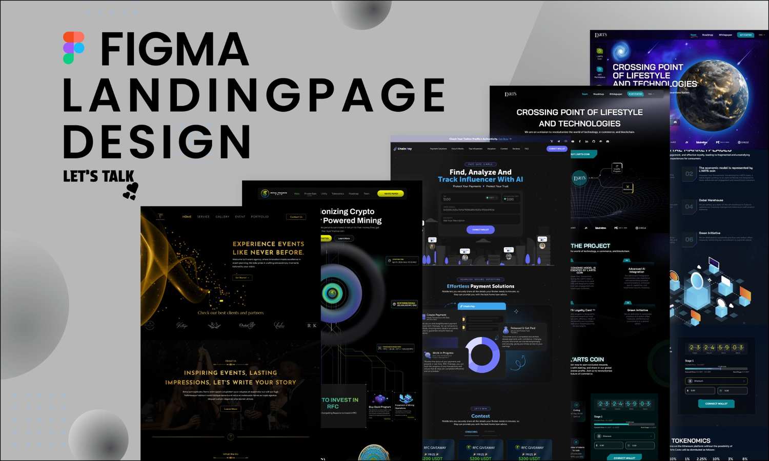 Our UX UI Design portfolio crupto web design by Marketingkinges